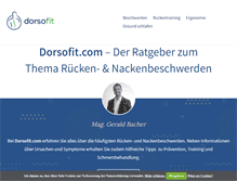 Tablet Screenshot of dorsofit.com